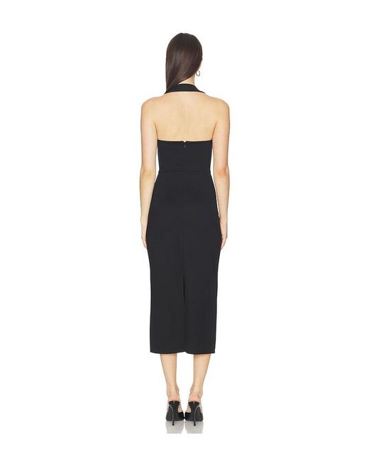 Lovers + Friends Black Ainsley Midi Dress