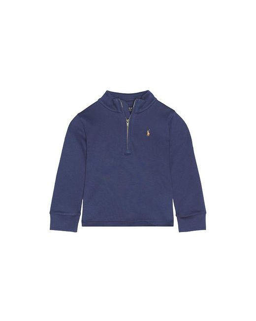 Polo Ralph Lauren レディース ブルー ハーフジッパースウェットシャツ