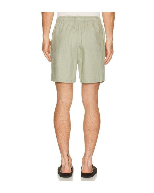 Onia Green Air Linen Pull On Short 6 for men