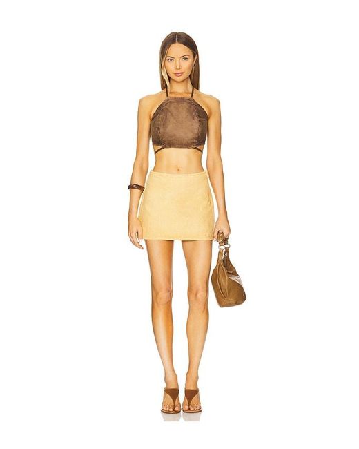 AFRM Natural The Micro Mini Skirt