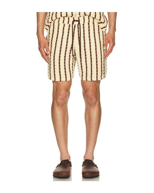 Oas Natural Tartufo Porto Waffle Shorts for men