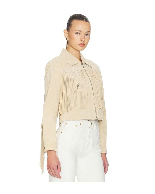 Blank NYC Natural Fringe Jacket