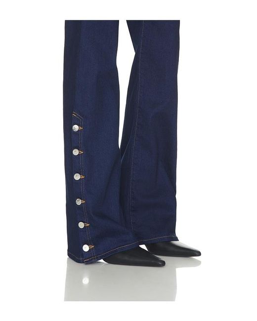 Veronica Beard Blue Crosbie High Rise Wide Leg Jeans