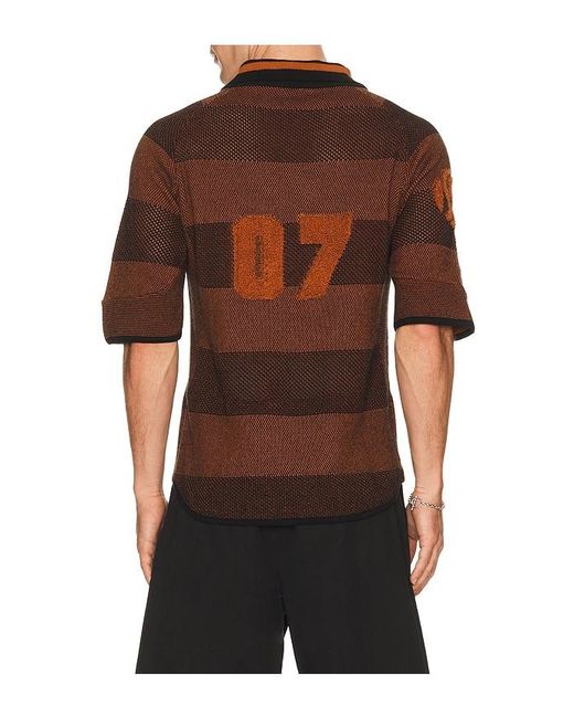 Isa Boulder Brown Boulder Line Polo Shirt for men