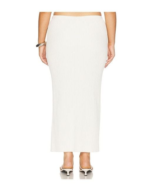 L'academie White 'Academie Ramina Midi Knit Skirt