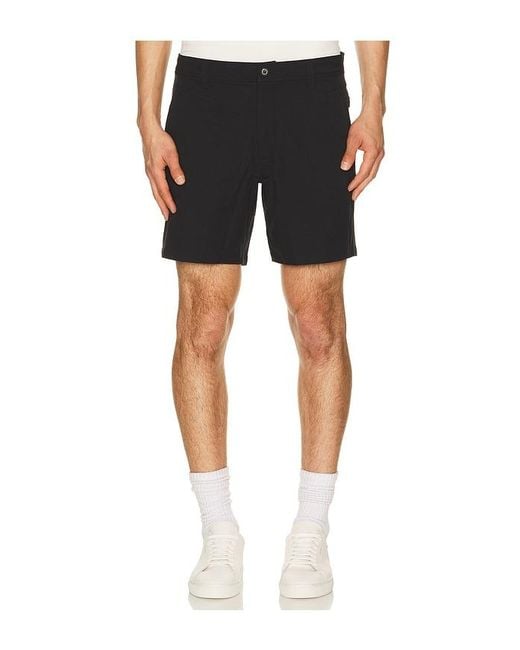 Rhone Black 7 Nomad Tech Chino Short for men