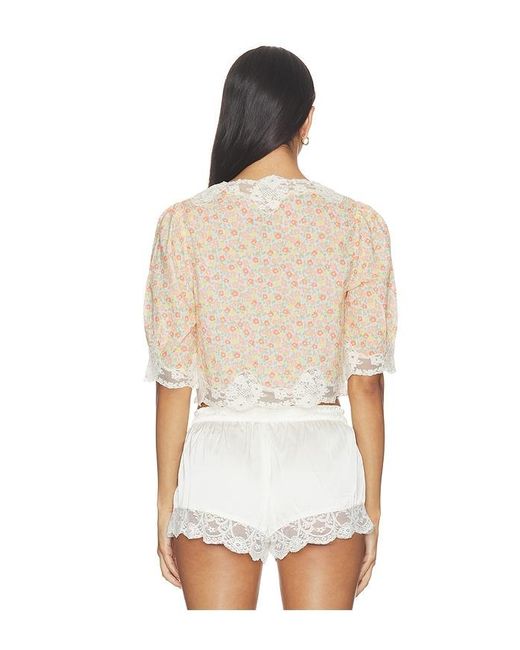 Rixo White Ursula Top