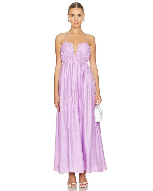 Line & Dot Purple Lylac Maxi Dress