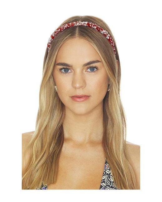 Lele Sadoughi Red Jessie Americana Liberty Headband