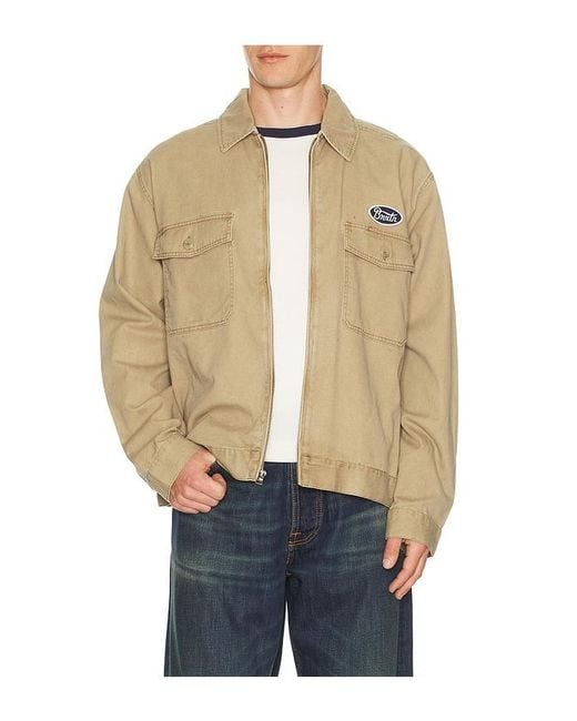 Brixton Blue Trademark Lightweight Garage Jacket for men