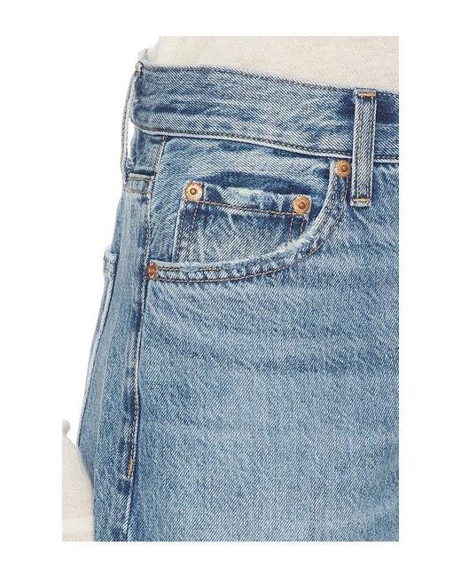 Pistola Blue Lexi Mid Rise Bowed Straight Jeans