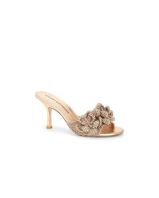 Stuart Weitzman White Lotus Slide 85