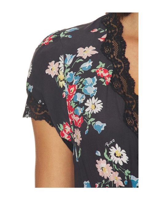 ROBE CORINA en Multi Rixo en coloris Black