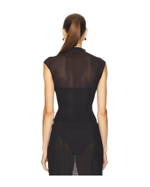 Camila Coelho Black Fidela Top