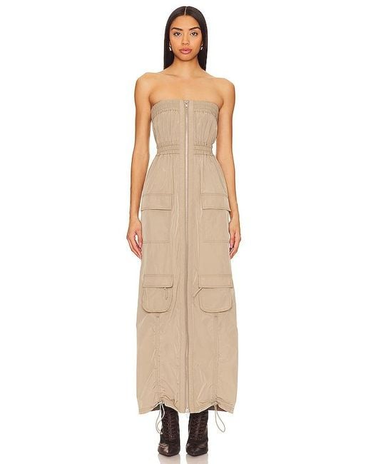 h:ours Natural Emerson Maxi Dress