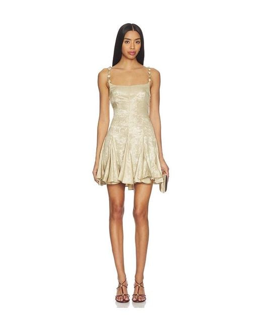 Azeeza Natural Solenne Mini Dress