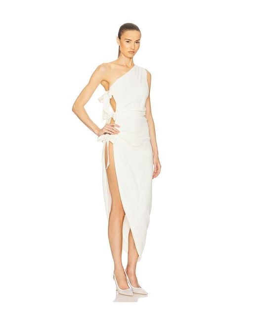 Helsa The Seline Dress With Bows Natural