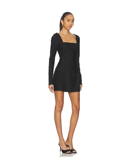 MORE TO COME Black Fenna Mini Dress