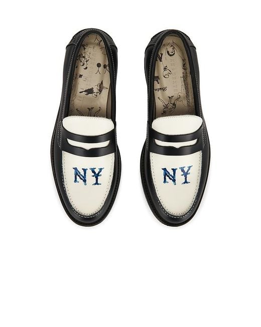 Duke & Dexter Black Wilde Ny Penny Loafer for men