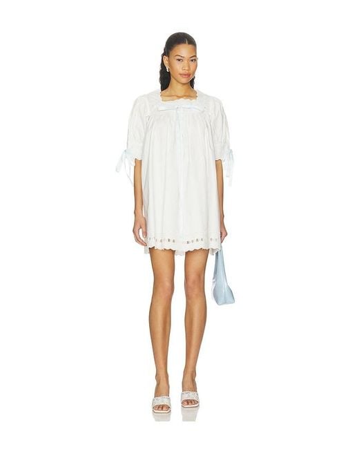 Sandy Liang White Daikon Dress