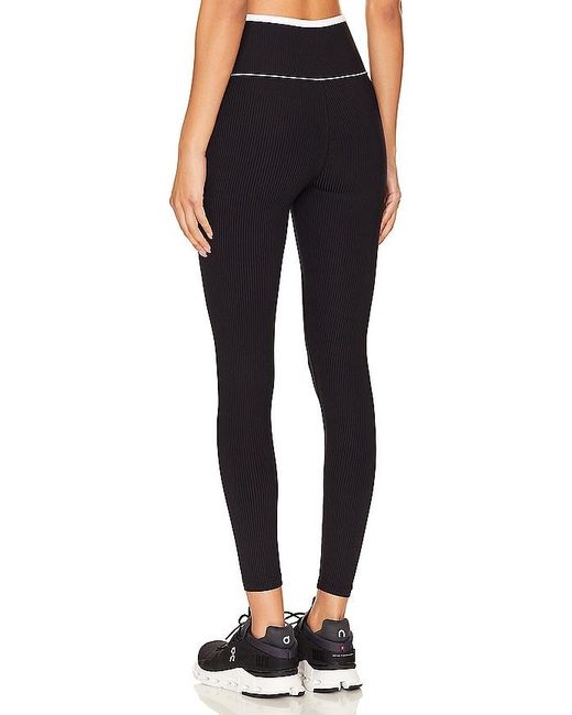 Year Of Ours Blue Ribbed Two Tone Veronica Legging