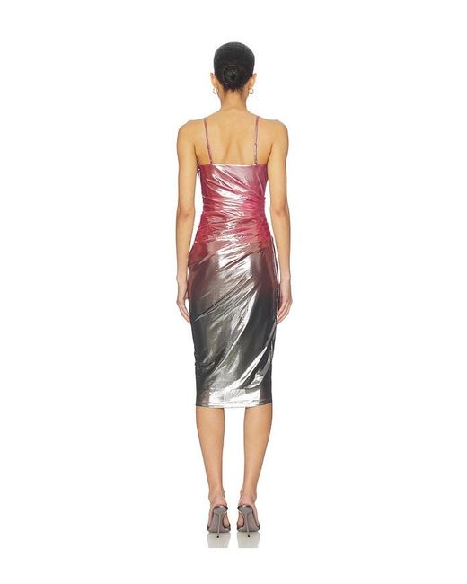 Fleur du Mal Red Ombre Shine Dress