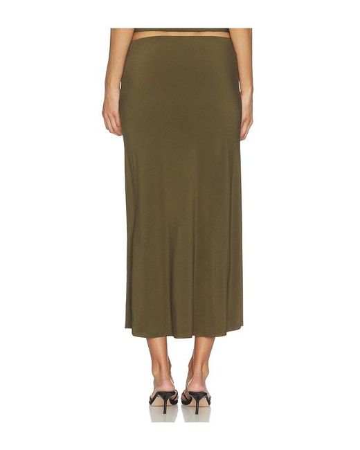 Bella Venice Green X Revolve Jessie Slip Skirt
