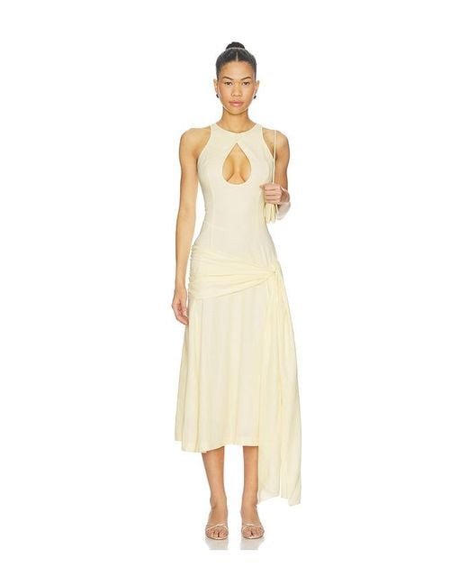 GUIZIO White Victoire Dress