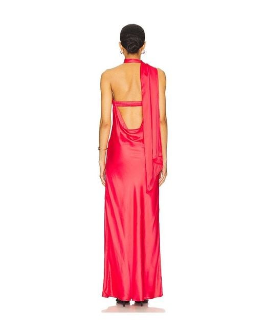 Cin Cin Red Hera Maxi Dress