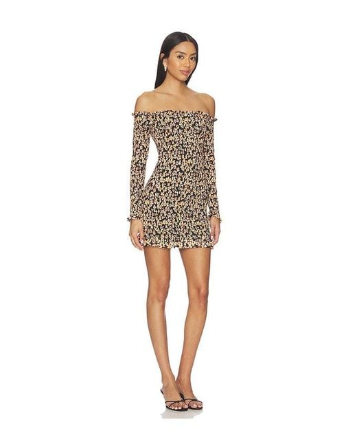 AFRM Natural Peck Dress