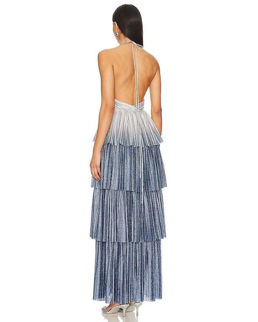 Line & Dot Blue Oracle Maxi Dress