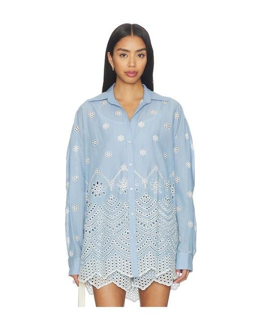 MISA Los Angles Blue Nalin Top