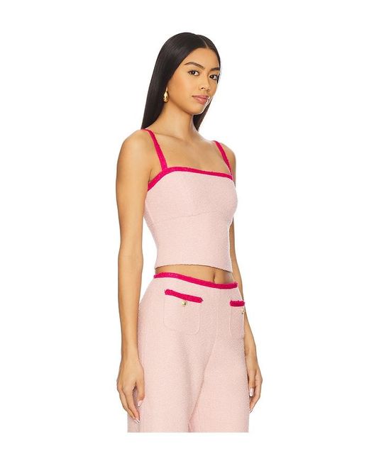 Amanda Uprichard Pink Windsor Top