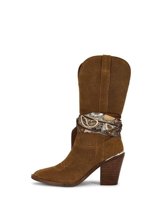 Steve Madden Brown Sally Scarf Boots