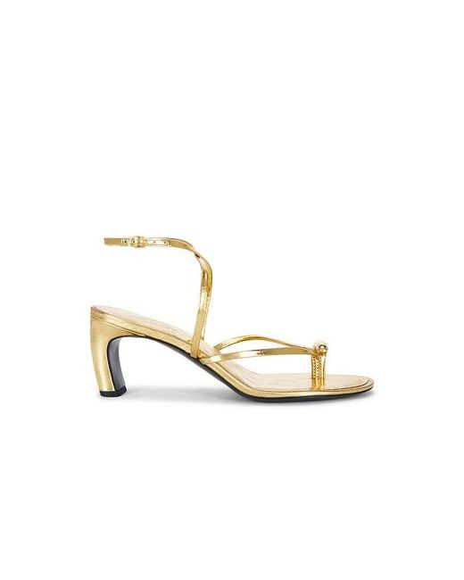 Tory Burch White Pierced Strappy Heel Sandal