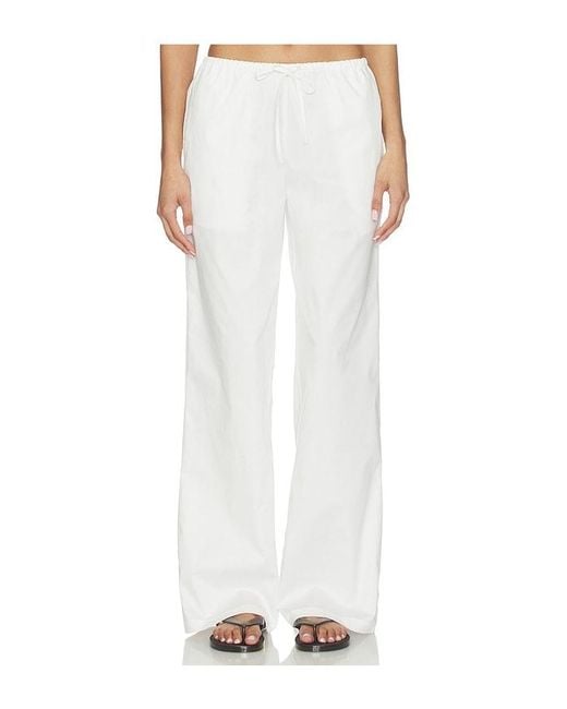 ALL THE WAYS White Lyndzi Drawstring Pant
