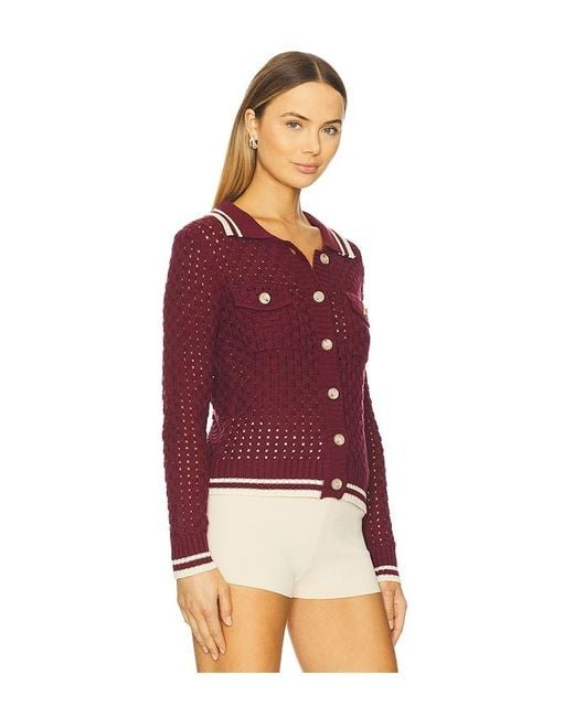 Heartloom Red Posey Cardi