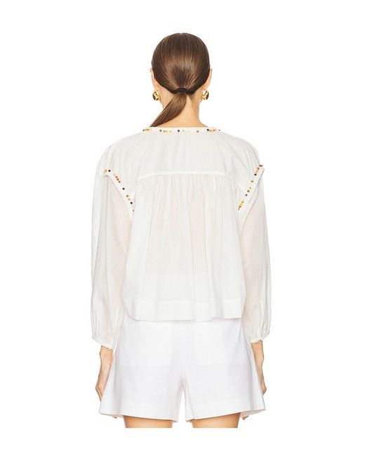 A.L.C. White Jodie Top