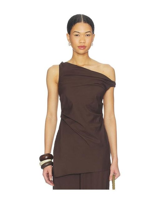 Faithfull The Brand Brown Cosima Top