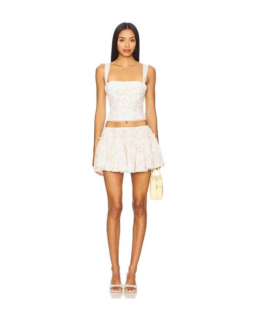 MAJORELLE White Deidre Top