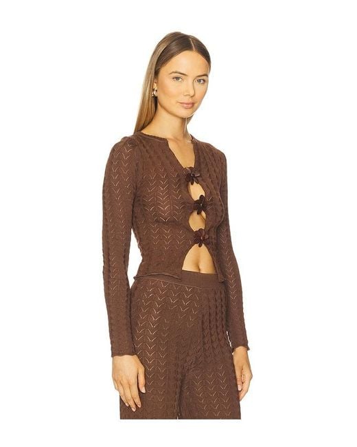 AZULU Brown Marlowe Top