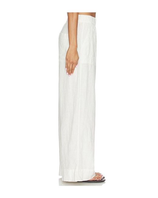 Beyond Yoga White Easy Linen Pants
