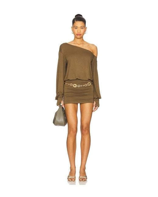 superdown Natural Rosabella Mini Dress