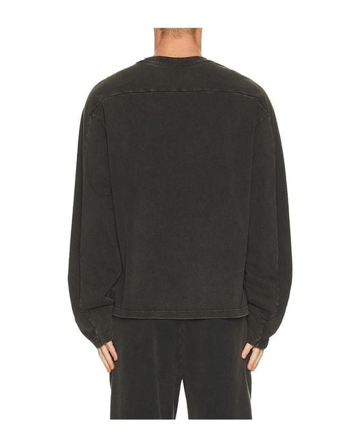 Entire studios Black Heavy Long Sleeve Tee for men