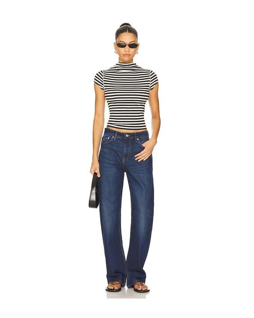 Free People Blue X We The Free Lola Tee Stripe
