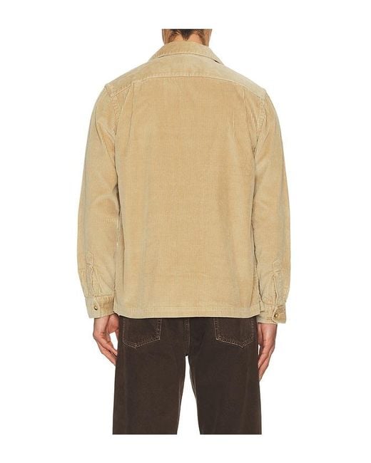Polo Ralph Lauren Natural Wide Wale Corduroy Teton Camp Shirt for men