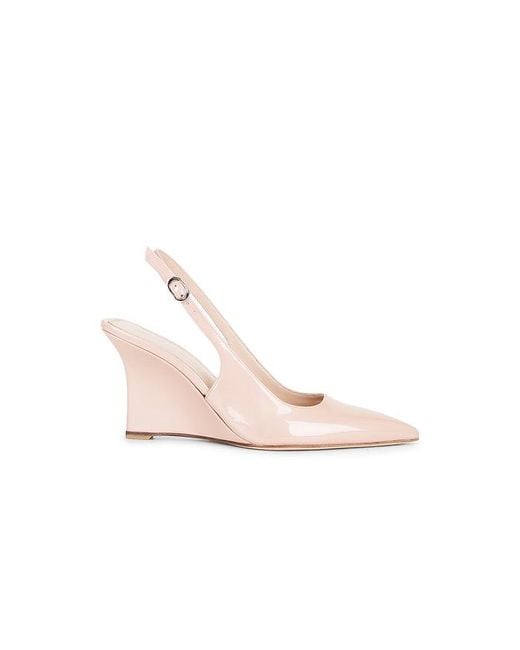 Stuart Weitzman Pink Vinnie Sling Wedge 85 Pump