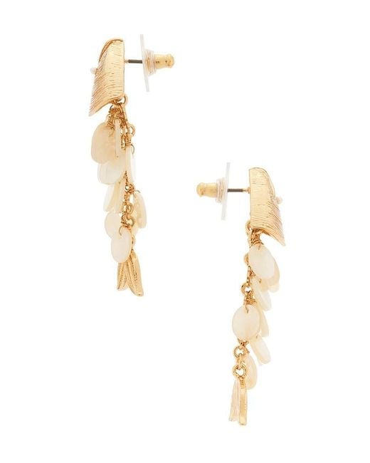 BaubleBar White Ripple Effect Fish Earrings