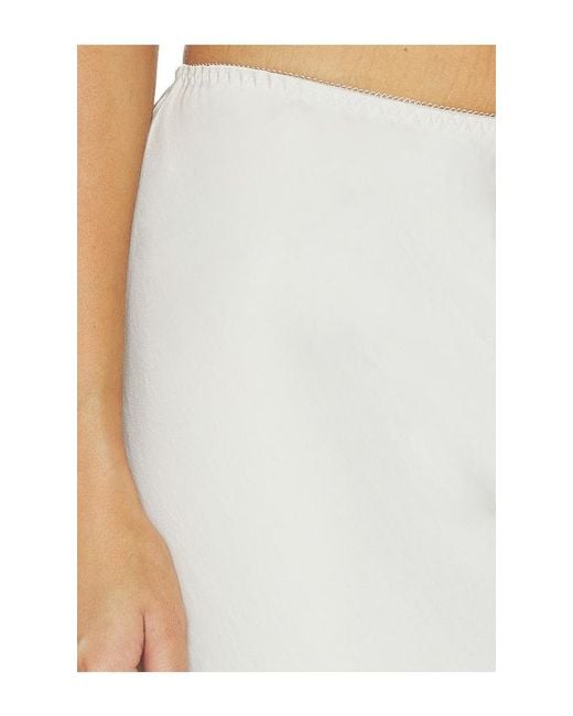 Free People White Long Lost Lover Slip Skirt