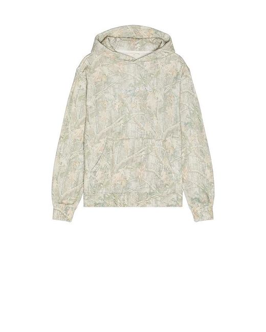 Museum of Peace & Quiet White Wordmark Camo Distressed Hoodie for men